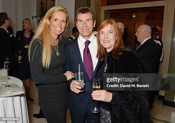 Victoria Stewart, Paul Stewart and Lady Helen Stewart attend a private dinner hosted by Spear's for The Mayo Clinic at Claridge's Hotel on March 25,...