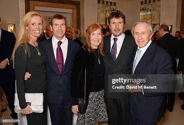 Victoria Stewart, Paul Stewart, Lady Helen Stewart, Mark Stewart and Sir Jackie Stewart attend a private dinner hosted by Spear's for The Mayo Clinic...