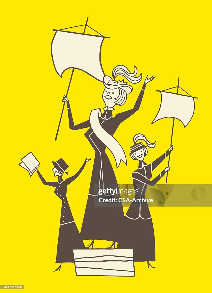 Three Suffragettes