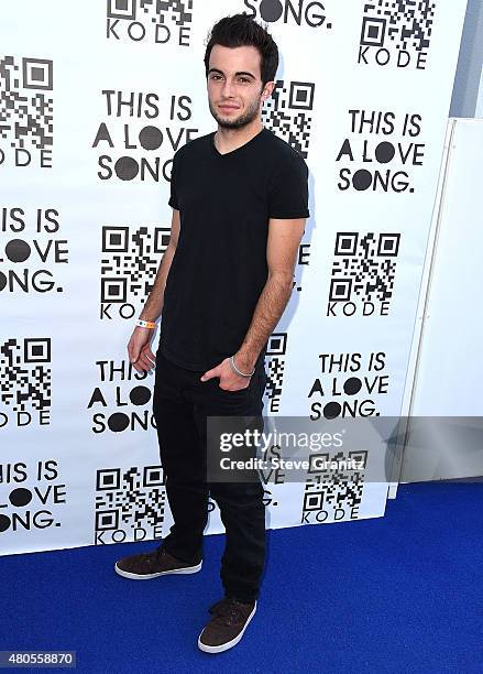 Noland Ammon arrives at the Kode Magazine 6th Issue Party at The Standard Hotel on July 12, 2015 in Los Angeles, California.