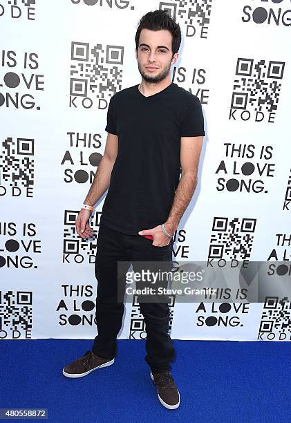 Noland Ammon arrives at the Kode Magazine 6th Issue Party at The Standard Hotel on July 12, 2015 in Los Angeles, California.