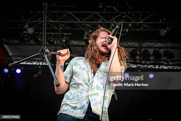 Brett Emmons of The Glorious Sons performs on Day 5 of the RBC Royal Bank Bluesfest on July 12, 2015 in Ottawa, Canada.