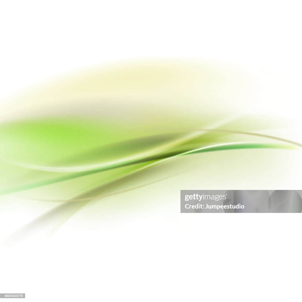 Abstract smooth green flow background for nature  tech or scienc