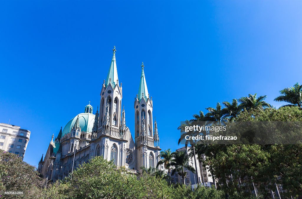 Sé Cathedral in Sao Paulo, Brazil