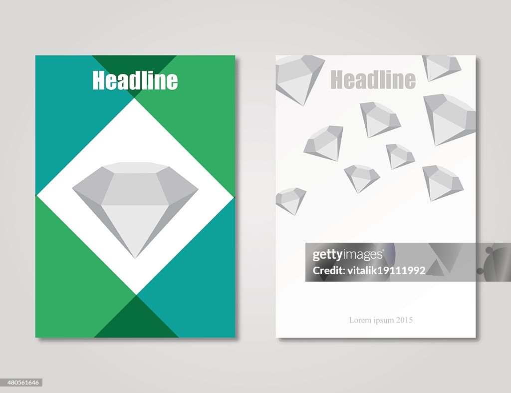 Brochure design template stylish