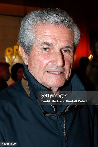 French director Claude Lelouch poses prior to the private screening of his latest feature film "Salaud, on t'aime" at the Cinema des Cineastes...