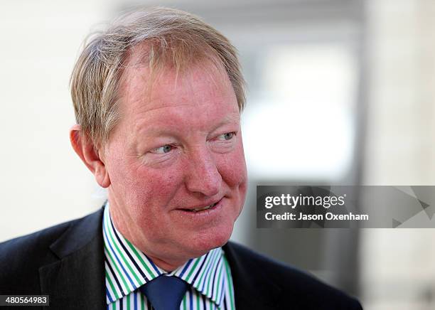 Dr Nick Smith, Minister of Housing, at the opening of Housing New Zealand's Garrison Henshaw redevelopment project at Henshaw Avenue, Mt Roskill on...