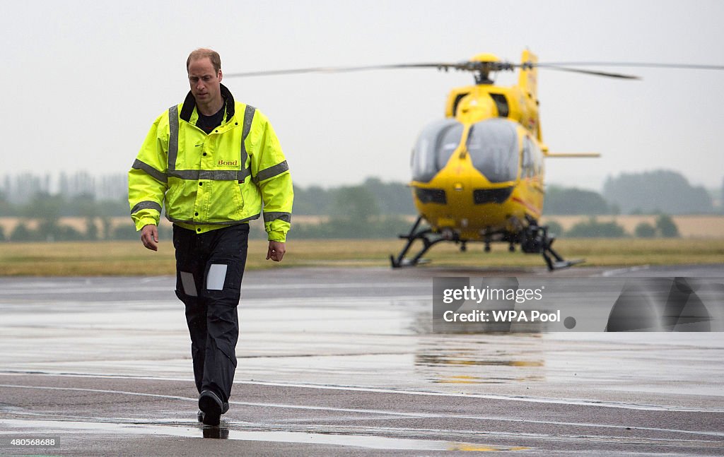 Duke of Cambridge Begins First Shift As Air Ambulance Pilot