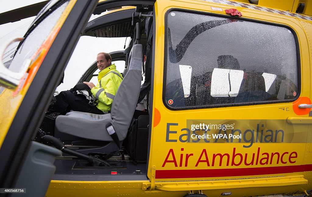 Duke of Cambridge Begins First Shift As Air Ambulance Pilot