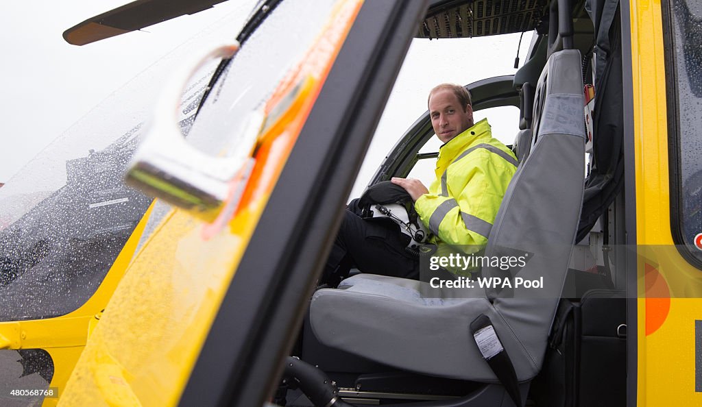 Duke of Cambridge Begins First Shift As Air Ambulance Pilot