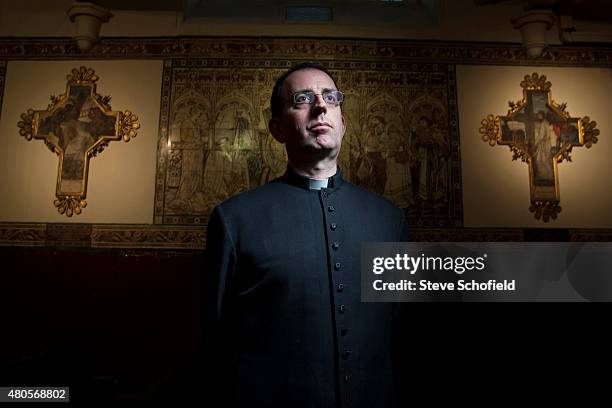 Musician, journalist and Church of England priest Richard Coles is photographed for the Independent on December 10, 2009 in Peterborough, England.
