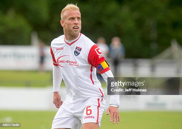 Andrew Davies of Ross County at the Pre Season Friendly between Elgin and Ross County at Borough Briggs on July 11th, 2015 in Elgin, Scotland.