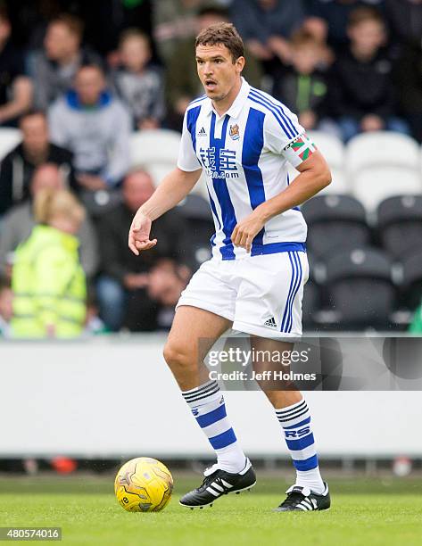 Sergio Canales of Real Sociedad at the Pre Season Friendly between Celtic and Real Sociedad at St Mirren Park on July 10th, 2015 in Paisley, Scotland.