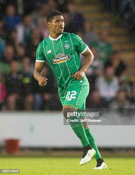 Saidy Janko of Celtic at the Pre Season Friendly between Celtic and Real Sociedad at St Mirren Park on July 10th, 2015 in Paisley, Scotland.