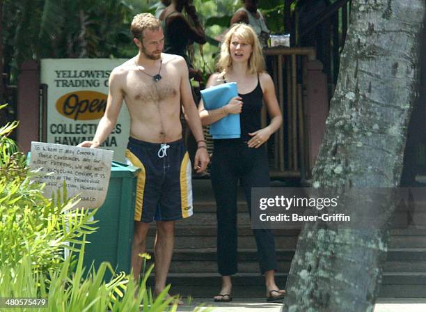 Gwyneth Paltrow and Chris Martin are seen on May 01, 2002 in Kauai, Hawaii.