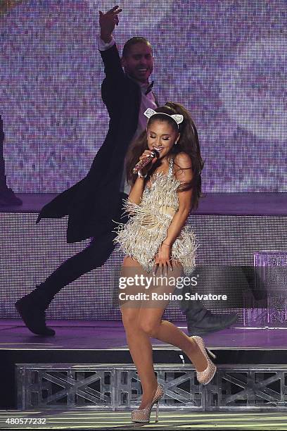 Ariana Grande Performs In Milan with new boyfriend Ricky Alvarez, 2015 May 25, in Milan, Italy.