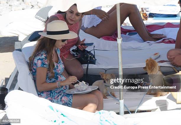 Yolanthe Cabau is seen on June 21, 2015 in Ibiza, Spain.