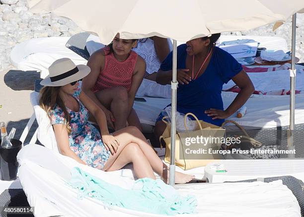 Yolanthe Cabau is seen on June 21, 2015 in Ibiza, Spain.