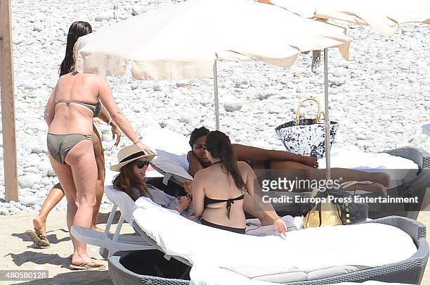 Yolanthe Cabau is seen on June 21, 2015 in Ibiza, Spain.