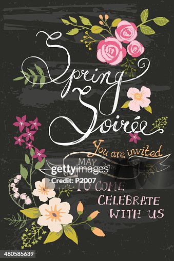 Spring Soiree Chalkboard Spring Soiree Chalkboard