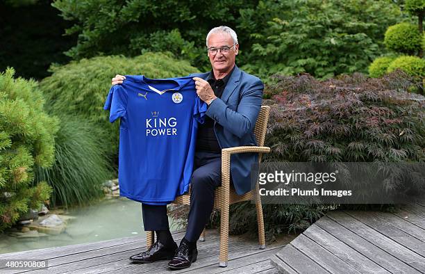Claudio Ranieri is unveiled as the new Leicester City manager at their pre-season training camp on July 13, 2015 in Spielfeld, Austria.