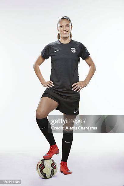 United States National Soccer team member, Carli Lloyd is photographed for Sports Illustrated on May 2, 2015 in Newport Beach, California. CREDIT...