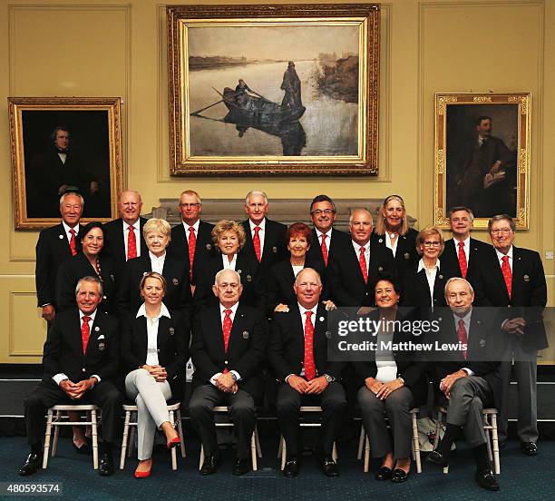 Isao Aoki, Sir Michael Bonallack, Sandy Lyle, Sir Bob Charles, Tony Jacklin, Carol Mann and Ken Schofield Amy Alcott, Pat Bradley, Hollis Stacy,...