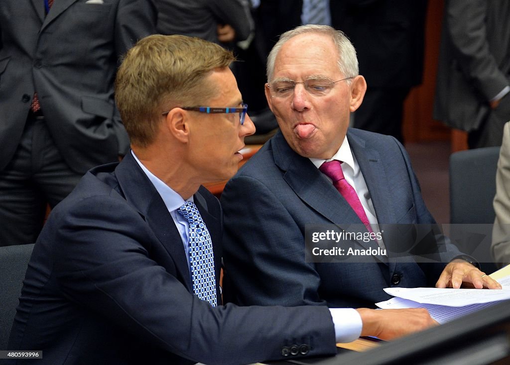 Eurogroup finance ministers meeting in Brussels
