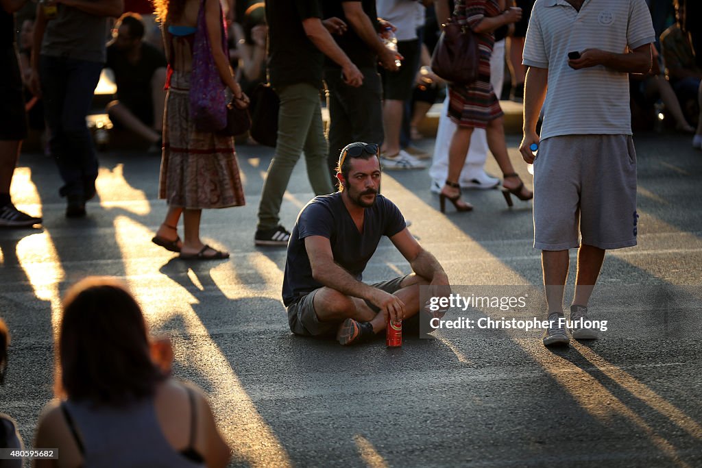 Greeks Demonstrate After Eurozone Debt Deal