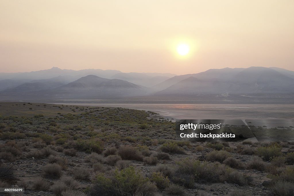 Smoky Sonnenuntergang in Nevada