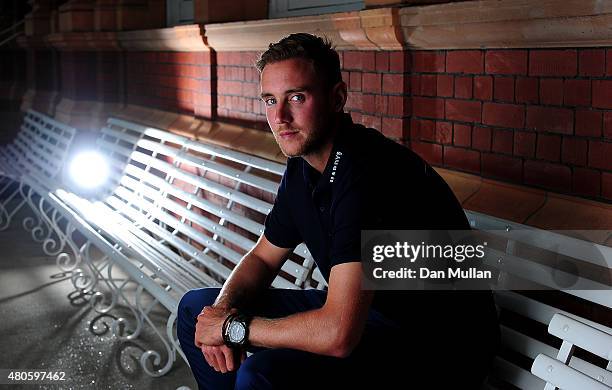 Stuart Broad of England poses ahead of the 2nd Ashes Test Match at Lord's Cricket Ground on July 13, 2015 in London, England.