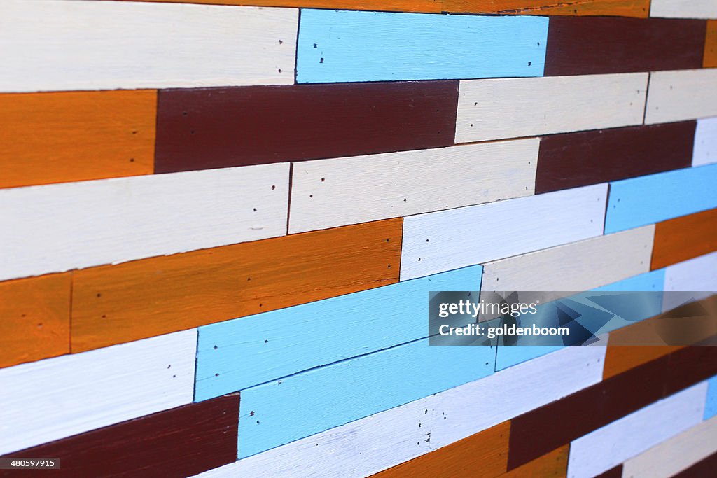 The variety color on wooden background