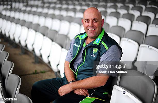 Darren Lehmann, Head Coach of Australia poses ahead of the 2nd Ashes Test Match at Lord's Cricket Ground on July 13, 2015 in London, England.
