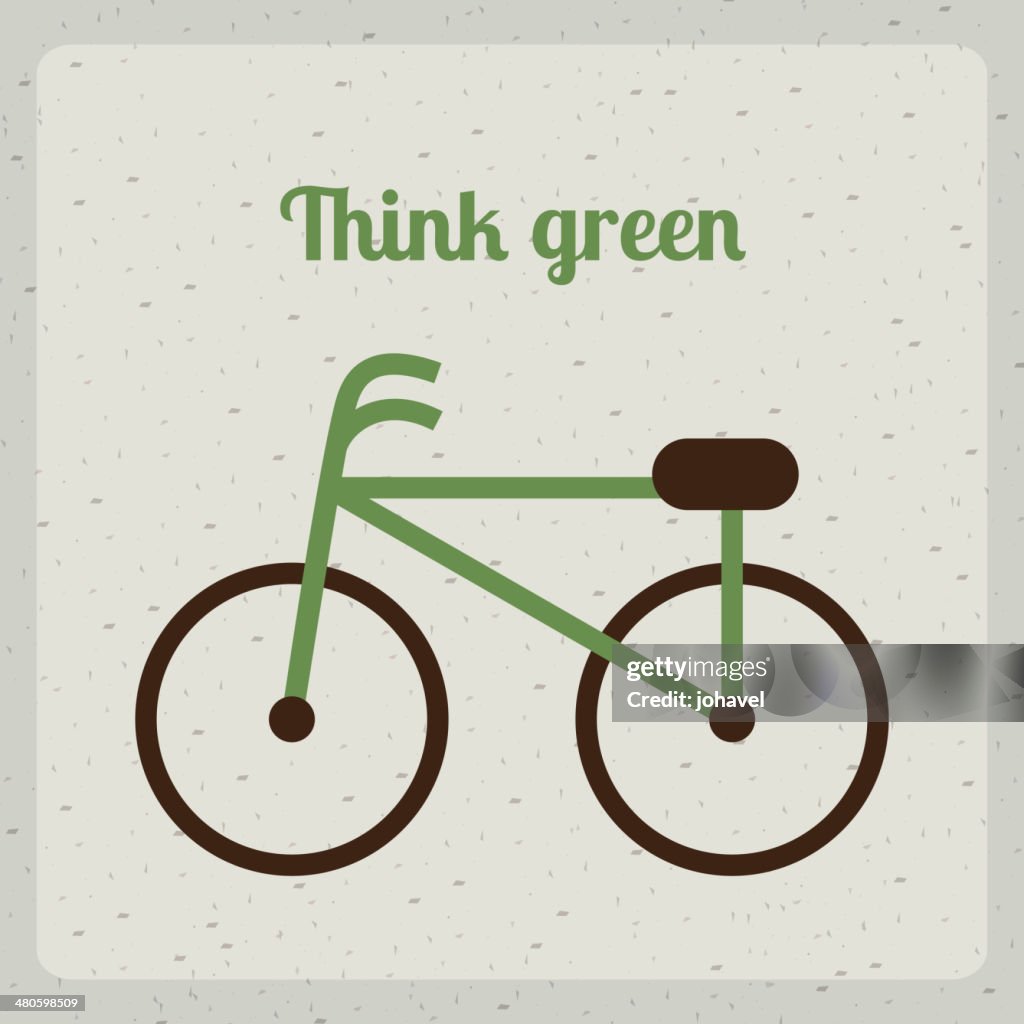 Denken Sie grün