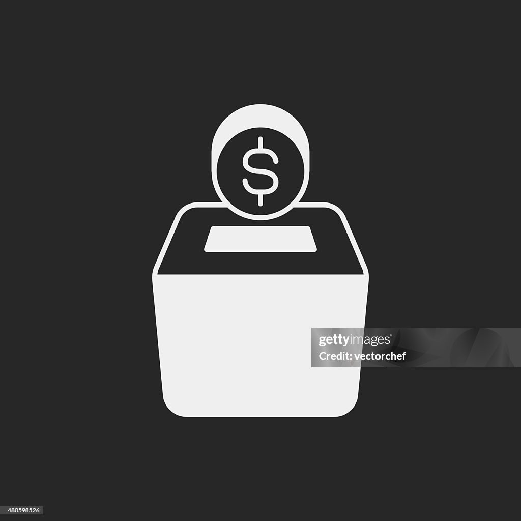 Financial money symbol icon