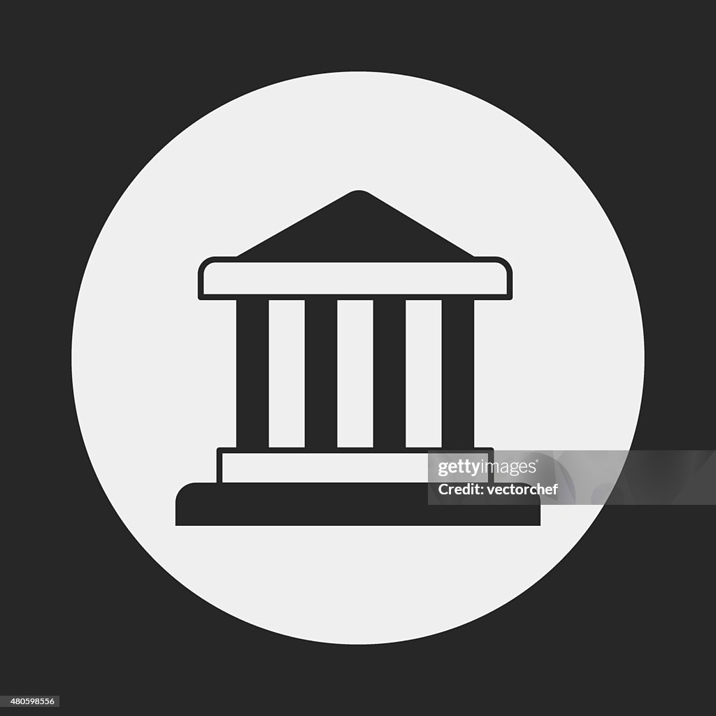 Financial bank icon