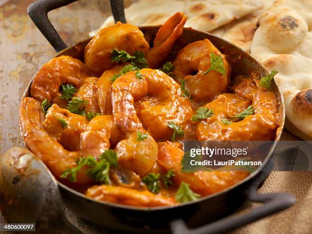 curry shrimp - masala stockfoto's en -beelden