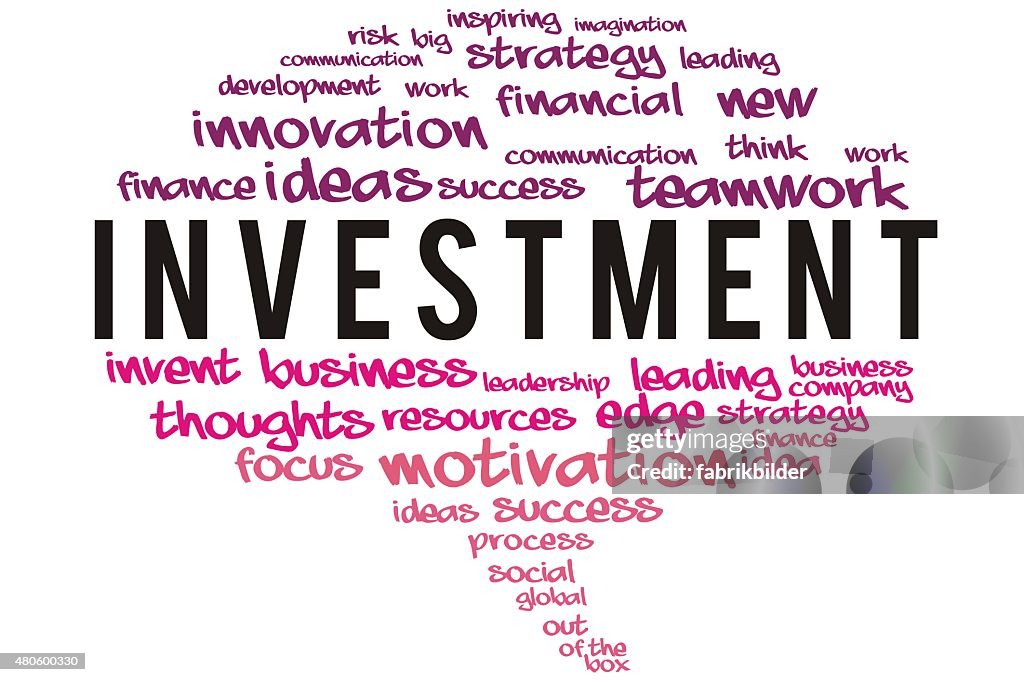 Investitionen wordcloud-Konzept