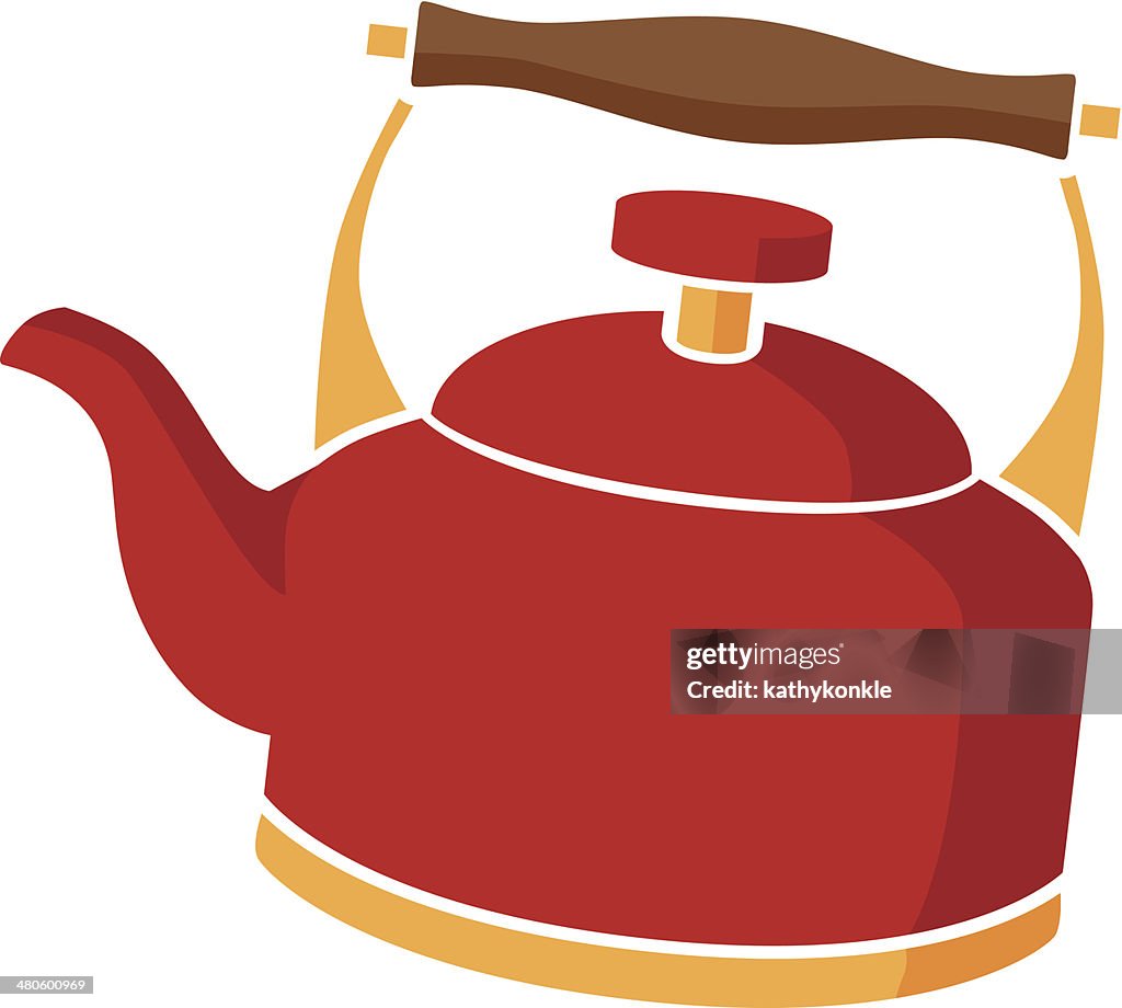 Tea kettle in color