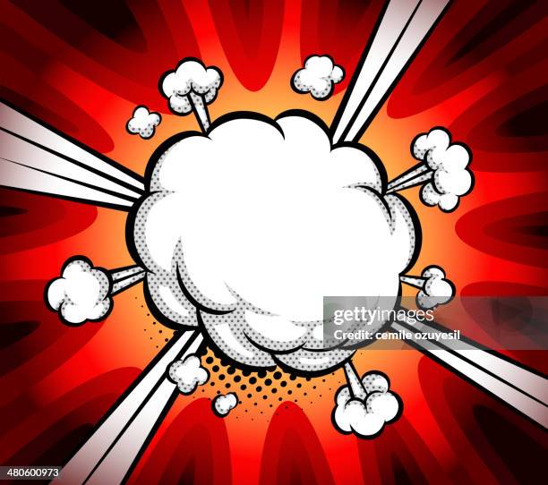 ilustrações, clipart, desenhos animados e ícones de boom explosão de pensamento - pop art wow vector