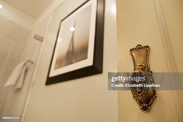 Personality/finance adviser, Suze Orman's apartment is photographed for Wall Street Journal on October 30, 2014 at home in her Plaza apartment in New...