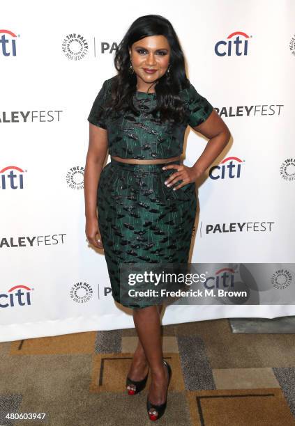 Executive Producer/Actress Mindy Kaling attends The Paley Center for Media's PaleyFest 2014 Honoring "The Mindy Project" at the Dolby Theatre on...