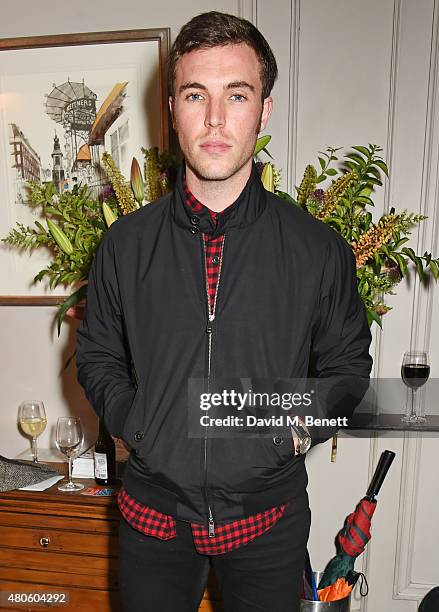 Tom Hughes attends an after party following the press night performance of "The Mentalists" at Kettner's on July 13, 2015 in London, England.