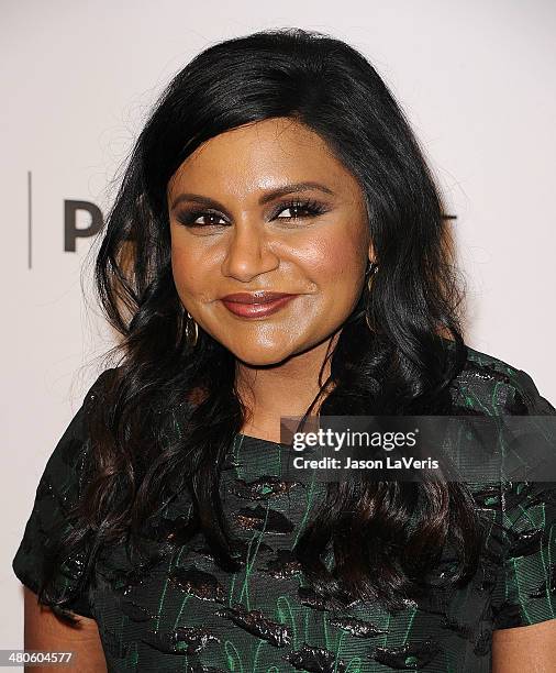 Actress Mindy Kaling attends "The Mindy Project" event at the 2014 PaleyFest at Dolby Theatre on March 25, 2014 in Hollywood, California.