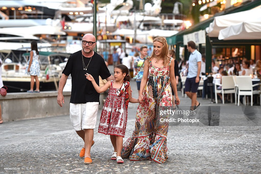 Celebrity Sightings In Portofino - July 13, 2015