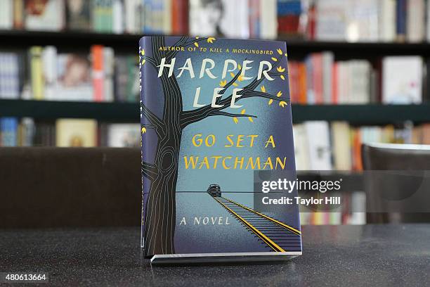 Display copy of "Go Set a Watchman", the first published novel by "To Kill a Mockingbird" author Harper Lee in 55 years, on the day before its...