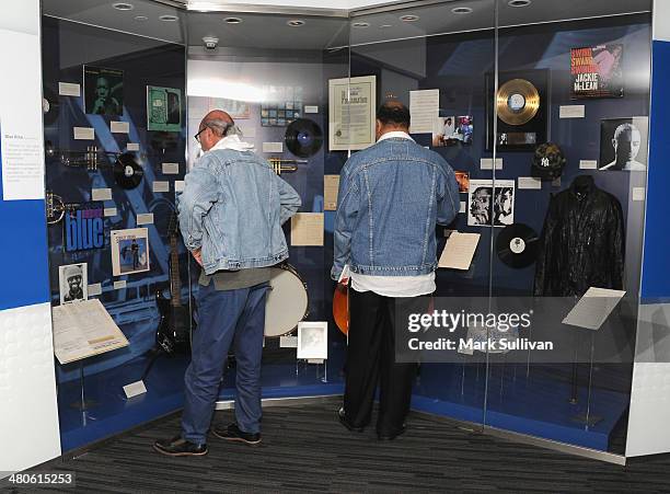 General view of atmosphere during Blue Note: The Finest In Jazz exhibit launch at The GRAMMY Museum on March 25, 2014 in Los Angeles, California.