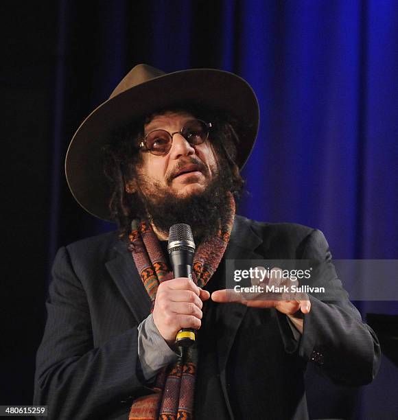 Blue Note president Don Was onstage during Blue Note: The Finest In Jazz exhibit launch at The GRAMMY Museum on March 25, 2014 in Los Angeles,...