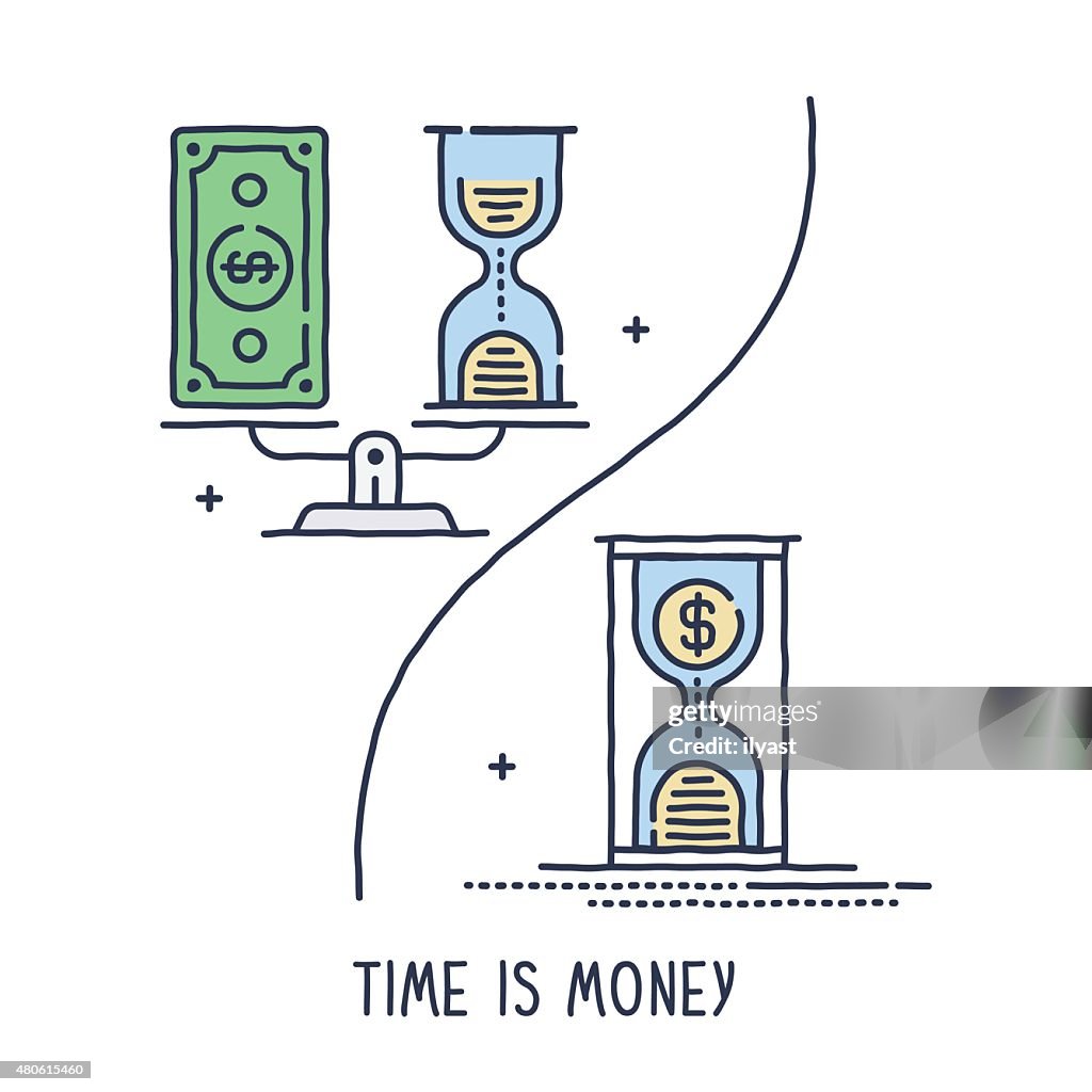 Time Is Money High-Res Vector Graphic - Getty Images