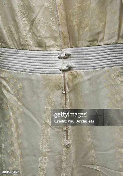 Princess Diana's dress to be auctioned off by Nate D. Sanders Auctions is seen on March 25, 2014 in Los Angeles, California.